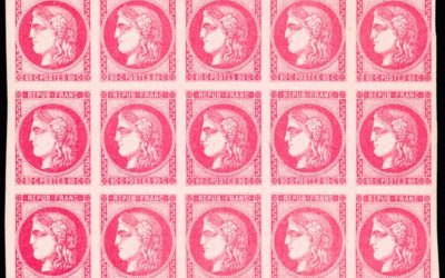 Vente aux enchères importante organisée le 27 mai 2024 par Le Timbre Classique / Jamet Baudot Pothion